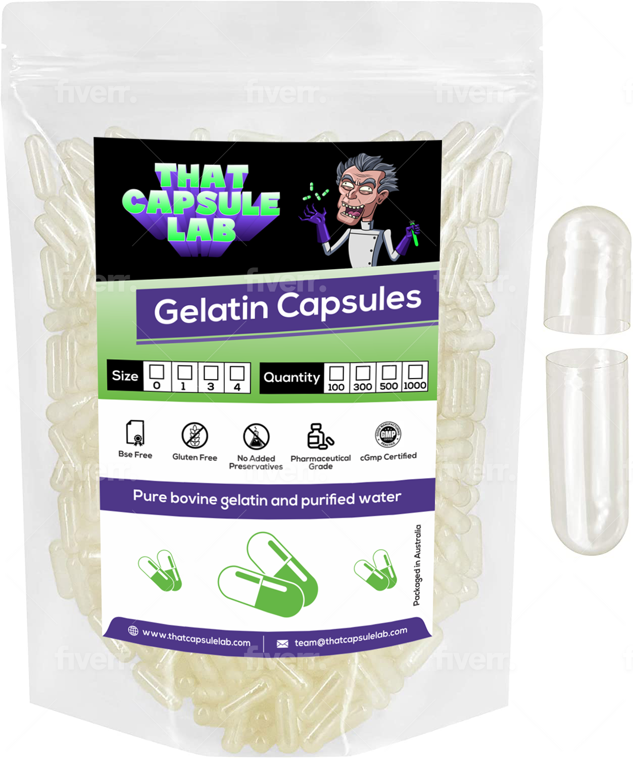Empty Gelatin Capsules size 3