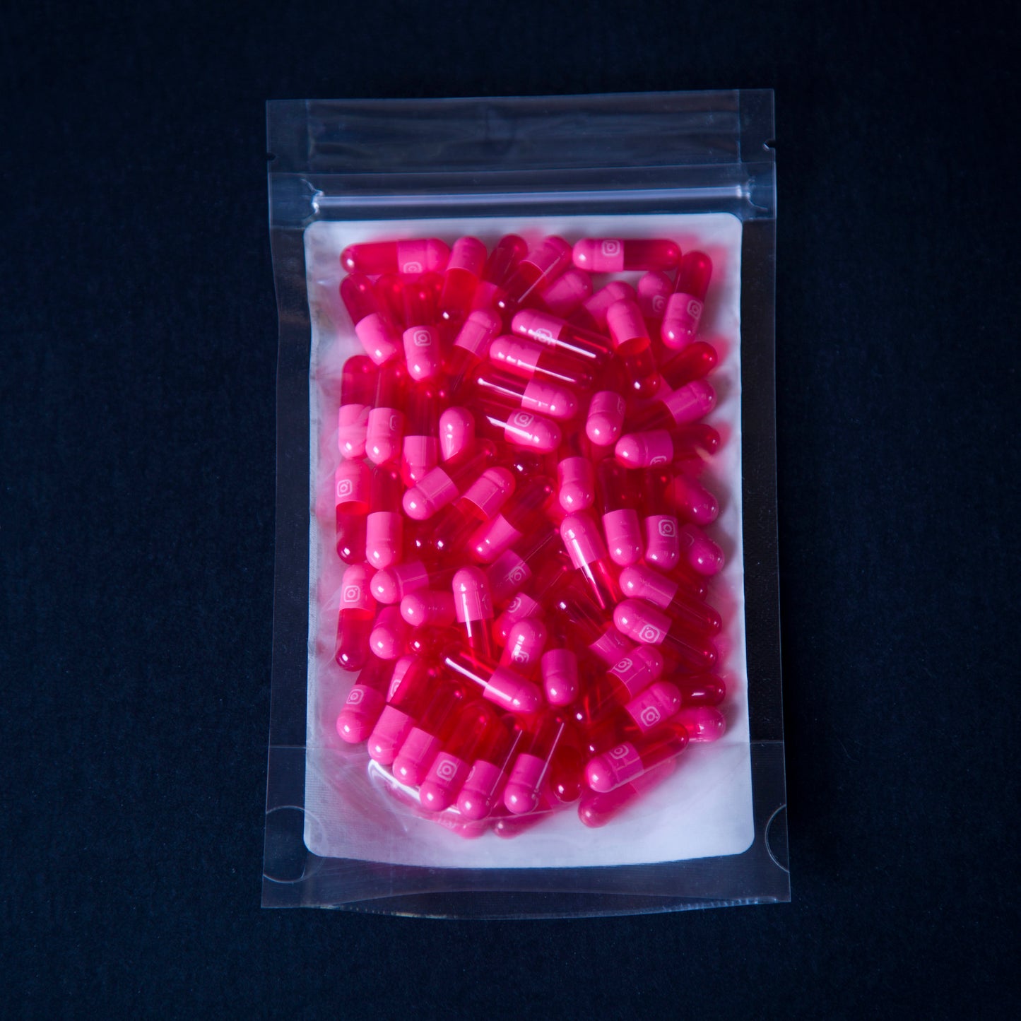 Pink Insta Caps, empty gelatin capsules - Size 0